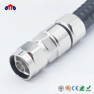 N Male Connector for 1/2" RF Feeder Cable