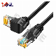 UTP Cat5e CAT6 Patch Cable with Angle, UTP Cat5e CAT6 Patch Cord with Left Right Down up Angle,