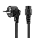 Custom High Quality 3 Pin AC CE Power Plug Cable Wholesale EU to IEC AC Power Cord for Computer