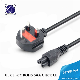  IEC60320 C5 UK Plug PVC Insulated VDE British Power Cords with BS Standard