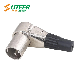 3-Pin Right-Angle Male XLR Cable Connector Nickel