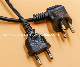 Tisi Certificates Thailand Power Cord Cable with Plug 3 Pin Plug with Female Type Cord