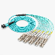 Fiber Optic Optical Patch Cord Cable Jumper Om3 Om4 8-24 Cores Mmf Connector MPO/Upc-LC/Upc