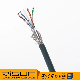  S/FTP CAT6 PE Outdoor 0.56mm100%Cu 40%Al Shielded Twisted Pair Installation LAN Cable Black