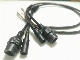  Black RJ45 Waterproof Network Tail Cable Common Network Monitoring Camera Tail Cable