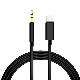  Nylon Braid Lightning to 3.5mm Headphone Jack Audio Aux Splitter Earphones Cable