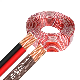  12AWG CCA Copper 2 Cores Flat Twins Transparent Speaker Cable Audio Cable