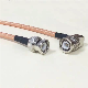  BNC Male to BNC Right Angle Male Rg142 Coaxial Cable