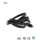 High Speed 1.5m Gold Plated Male to Male HD Flat HD Data Charge Cable for TV