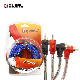 Car Audio Cable 5 Meter Blue Car RCA Cable with Color Box