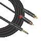 2 RCA to 6.35mm Trs Plug Audio RCA Cable Y-Cable (FYC11)