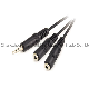  3.5mm Stereo Plug to 2*3.5mm Stereo Jacks Cable