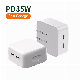 Hot Sell 35W Pd USB-C Fast Charger for Phone 13 12 11 PRO Max UK Us EU Original Type C Phone Wall Charging Adapter for Appl