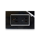  Durable in Use Electrical 6 Pins Power Socket with Black Acrylic Plate