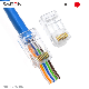 Through Hole Connector RJ45 Plug UTP Cat5 CAT6 UTP RJ45 Pass Through Connector