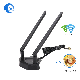  2.4/5.8GHz 5dBi Dual-Band Magnetic Mount Antenna WiFi Bluetooth Wireless Extender RP-SMA Male with Rg174 Cable