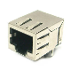 Modular Jack RJ45 Connector, 1X1, R/a, DIP Type