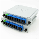 Optic FTTH CATV Network 1 X N Single Mode Rack Mount Fiber Coupler 1X8 Casette Type Mini Fiber Optic PLC Splitter