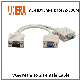  High Quality VGA 1 Male to Dual 2 VGA Female Converter Adapter Splitter Cable
