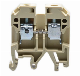 Weidmuller Brass Conductor Screw DIN Rail Electrical Wire Clamp Connector Terminal Block 10mm2 800V 57A