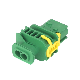 3-1703839-1 2 Pin Waterproof Green Male Connector