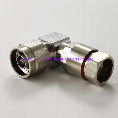 1/2" Super Flexible Cable N Type Antenna Electrical Wire Waterproof RF Coaxial Male Right Angle Clamp Connector