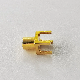 Gold Plated RF MCX Female Jack 50ohm Straight Connector for PCB Mount