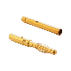 24K Gold Plated Brass Precision Banana Jack Plug Pin for Medical Devices manufacturer