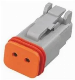  Te Connectivity / Deutsch 2pin Automotive Connector Dt Plug 2 Way Dt06-2s