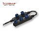 F Type Waterproof Plug 2 Pin 5 Way Waterproof Electrical Connector manufacturer