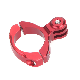  CNC Milling Red Anodized Aluminum Pipe Clamp OEM Service