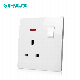  BS New Frameless Streamline Wall Switch Socket Electrical Socket