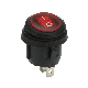 Mini Waterproof High Quality Round Rocker Switch on off 3 Pin Red Green Blue LED Light Rocker Switch