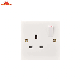  Bakelite 13A 1 Gang White Wall Electrical Switch Socket Outlet with Neon