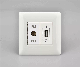 French Standard TV Socket + USB Interface Wall Socket for Home