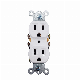  American AC Power Electric 6 Pin Double Wall Socket Outlet 125V Duplex Receptacle Outlet 15 AMP