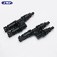  Waterproof Power Connector Mc4 Dustproof Solar Cable T Branch PV Solar Connector