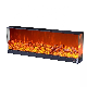  High Quality Custom Flame Color and Size Tempered Glass 3 Sided Electric Fireplace
