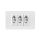 Customized Fire Resistant PC Brushed Triple Brazil Power Outlet Socket manufacturer