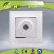 EU standard Glass panel 1gang electric socket Male TV Socket for white color