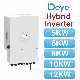 Deye 5kw 6kw 8kw 10kw 12kw Hybrid Solar Power Inverter Sun-5/6/8/10/12K-Sg04lp3-EU manufacturer