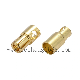 High Quality Big Current Brass Gold Plating LED Battery 6.5mm 8mm Bullet Banana Plug Connector