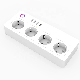  Surge Protector Extension Socket with 4 Outlets and 4 USB Ports Remote Control Smart Power Strip EU