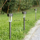 Solar LED Pathway Lights Stainless Steel Solar Stake Lights Waterproof for Outdoor Garden Lawn Patio Landscape Path Driveway Decoration Lighting Esg10091