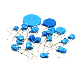 Round Blue Color High Voltage Disc Ceramic Capacitors for Audio Equipments