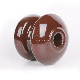 Low Voltage Electrical Insulator Brown ED-2b Shackle Porcelain Insulator