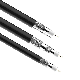 CCTV CATV RG6 Rg59 Coaxial Cable High Quality Shields Rg11 Rg59 Rg58 RG6 Coaxial Cable with F Type Connector