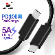 Pd 100W USB 3.2 Gen2 Type C to Type C Cable 5A Current Support 4K Audio Video 10gbps Transfer Speed for MacBook PRO Xiaomi Huawei