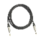 Instrument Coaxial Cable with 1/4" Mono Straight to 1/4" Mono Plug