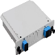  Free FTTH Cassette Type Fiber Optic PLC Splitter with Sc/Upc Connectors 09mm Myrayftth Patent 1X2